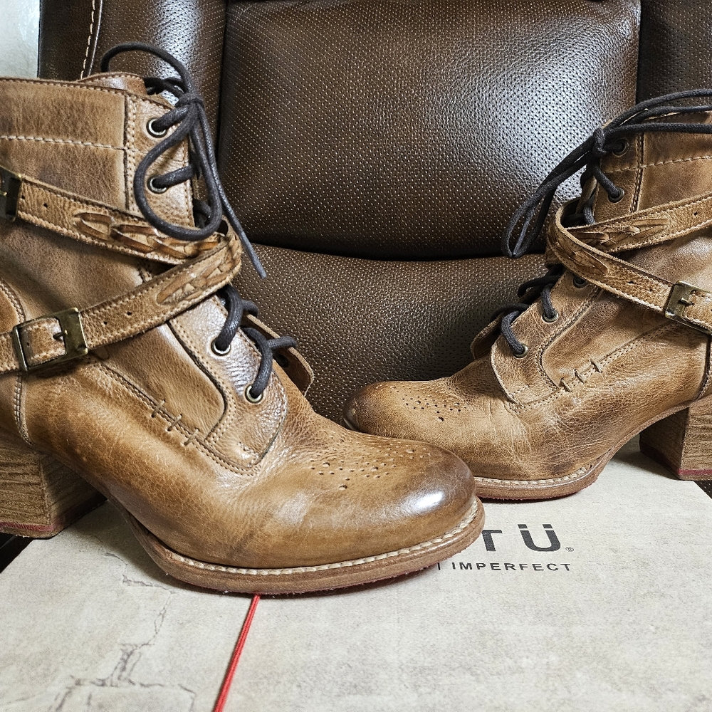 EUC Bed Stu Cobbler Series Allie Olive Dip Dye